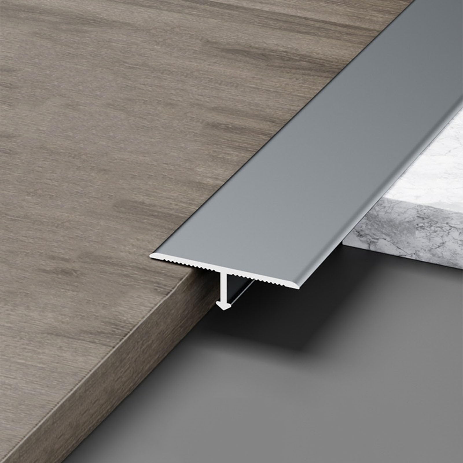 Tira de transición de 90 cm para tapar juntas entre azulejos y suelos laminados