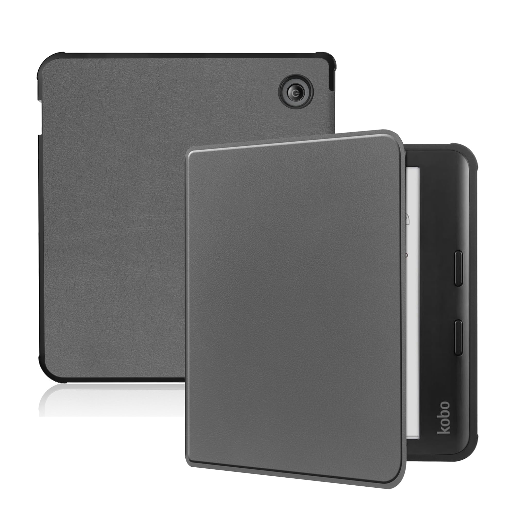 Custodia Magnetica Ultra Sottile Per Kobo Libra Colour - Pelle PU, Funzione Sleep/Wake, Cinghie Di Sicurezza