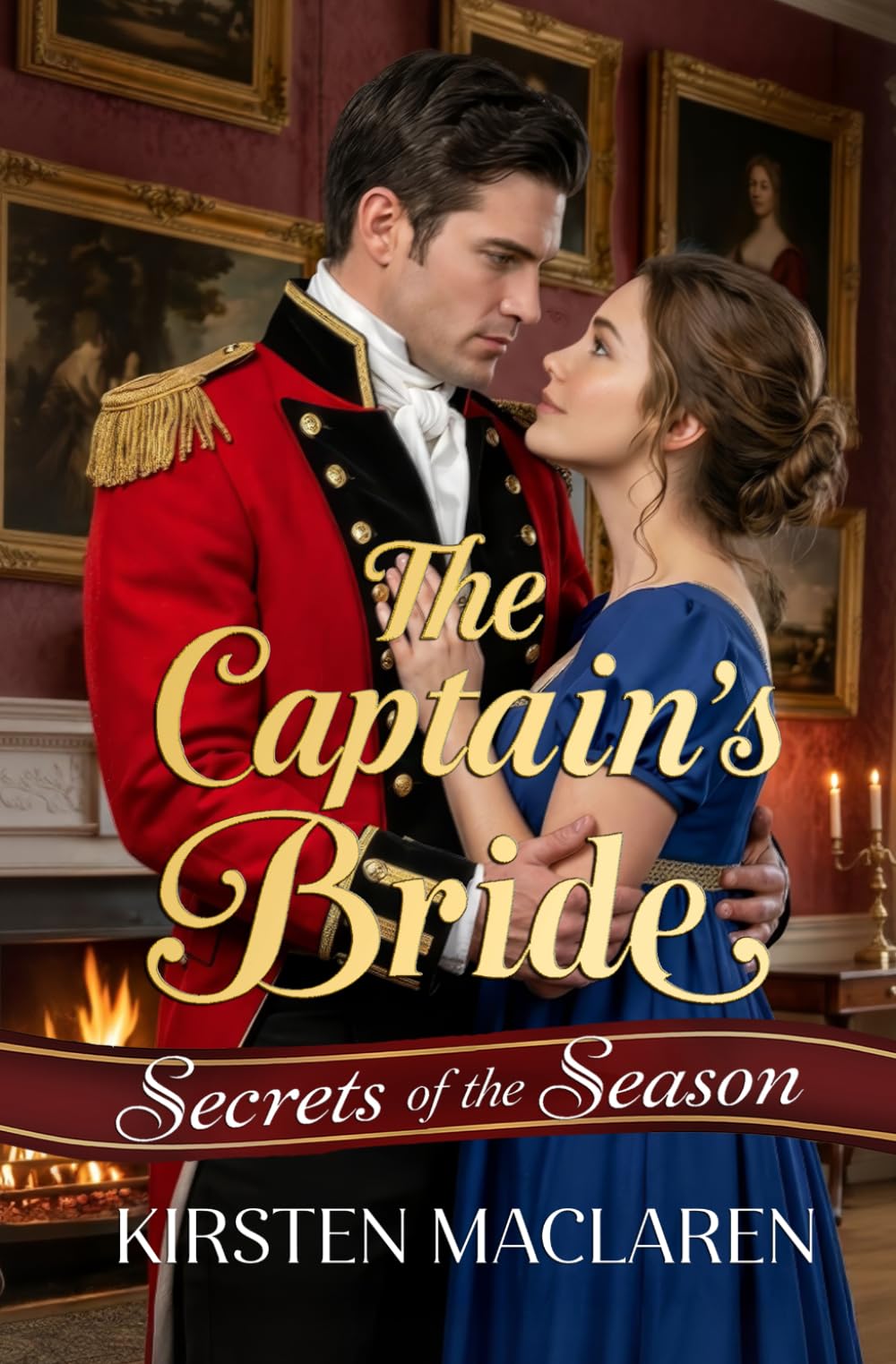 The Captain's Bride: A Wounded Hero Marriage of Convenience Regency Romance (Secrets of the Season)