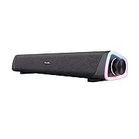 Trust Liro Soundbar PC 12W, Stereo Speaker con Illuminazione LED RGB