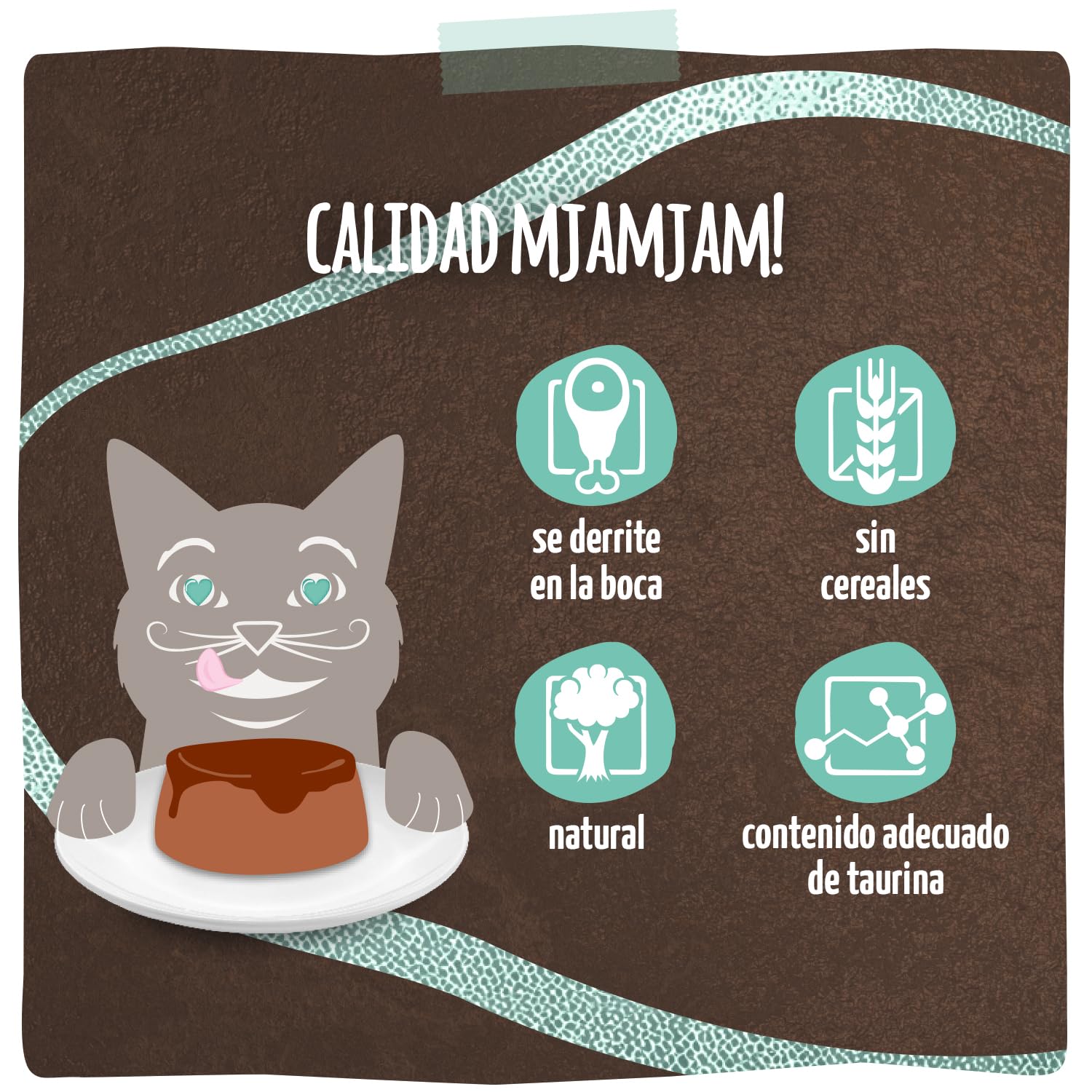 MjAMjAM - Comida húmeda premium para gatos - Panna Gatto - Pavo tierno con un toque final exquisito, pack de 12 (2x80g), sin cereales