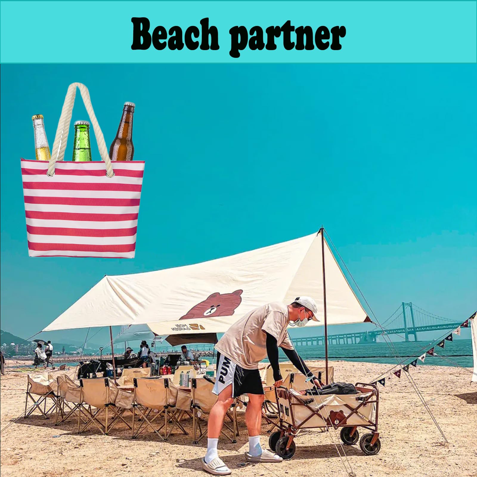 Bolsa de la compra de vino, bolsa de vino con grifo, bolsa de picnic con compartimento a prueba de fugas y aislamiento, la bolsa 2 en 1 – bolsa de almuerzo, gris, Bolsa de almacenamiento para