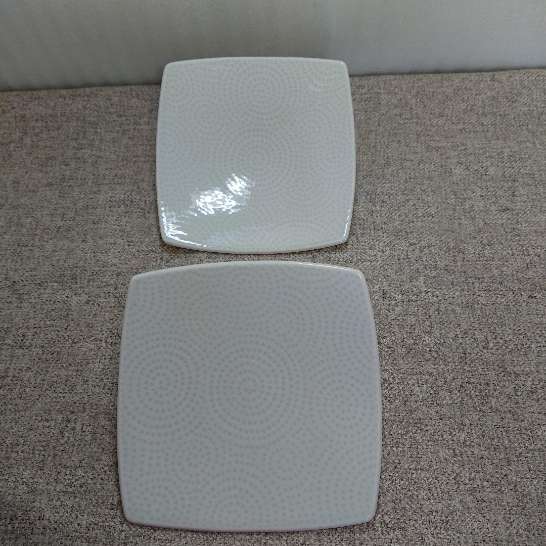 Amazon | ニッコー 江戸小紋 渦巻 レリーフ 角皿 白山陶器