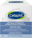 Cetaphil Crème Hydratante Quotidienne Optimal Hydration pour Femmes, Hydratation 48H avec Acide Hyaluronique & Niacinamide, Crème Hydratante pour Peaux Sensibles Déshydratées, Recommandée par les Dermatologues, 48g
