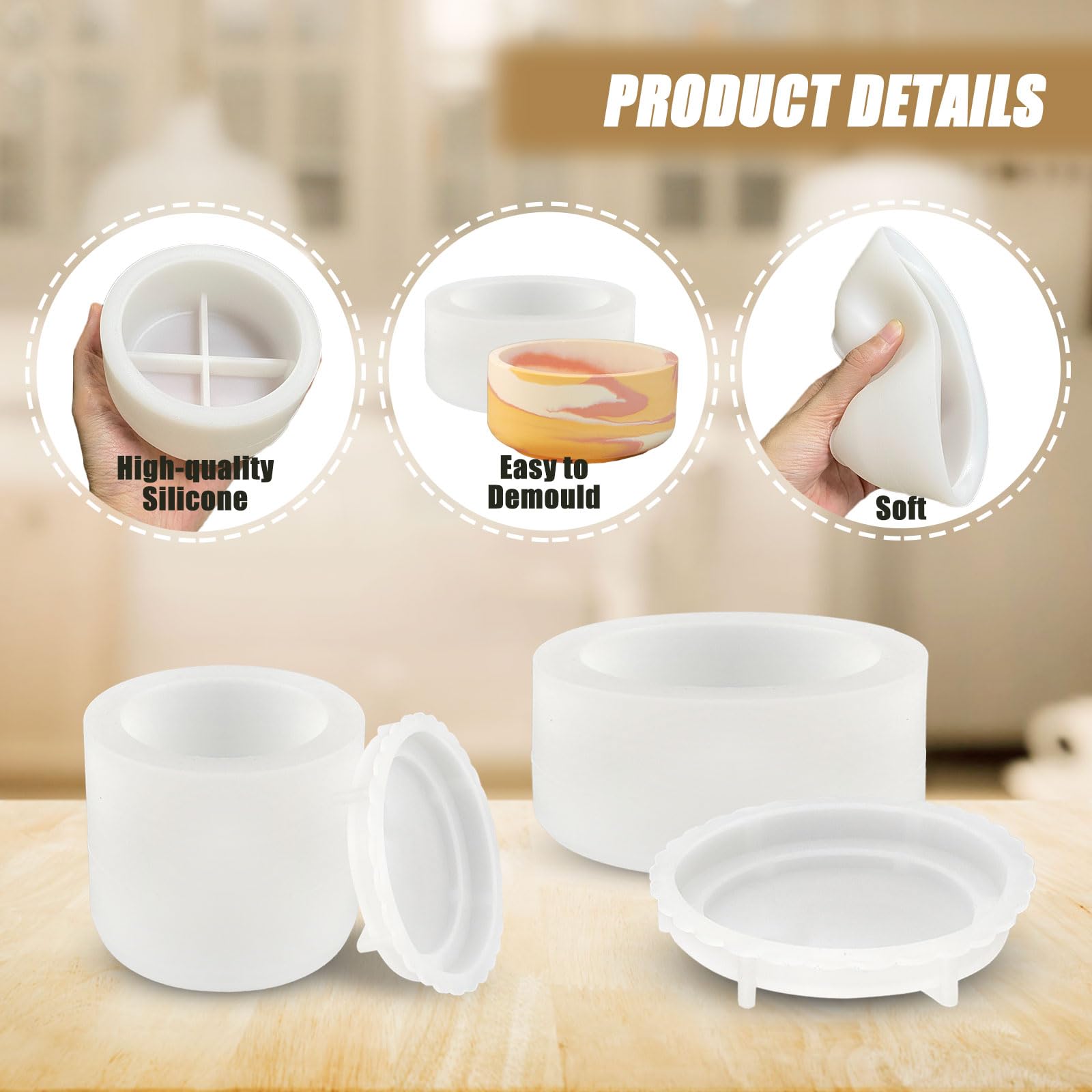 Tinoaly Silikon Kerzenhalter Set - 16 Stück Weiße Dichtungen Für Hochzeitskerzen