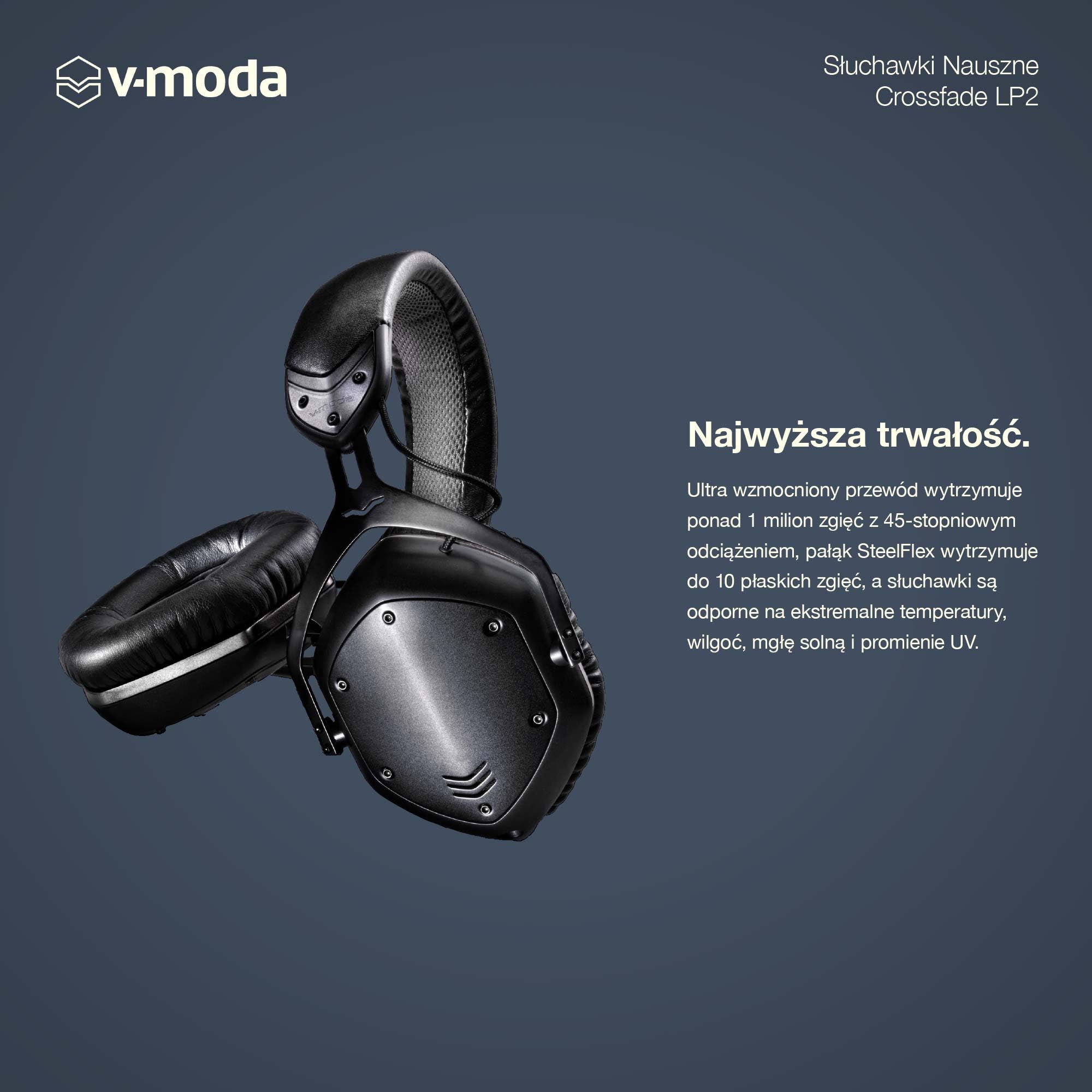 SNK - ArmyV-MODA NEOGEO CROSSFADE LP2 V-MODA Crossfade LP2 | Metalowe Słuchawki Nauszne z Izolacją