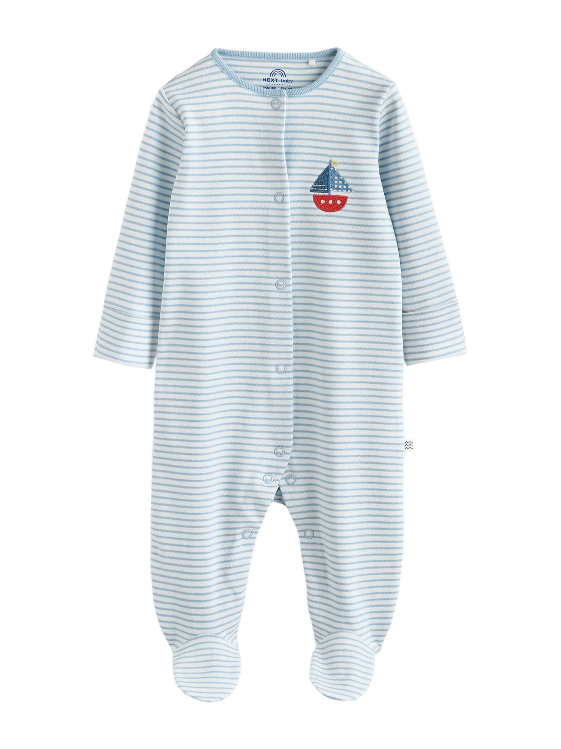 NEXT Bebés niño Pack de 3 Pijamas Tipo Pelele de bebé