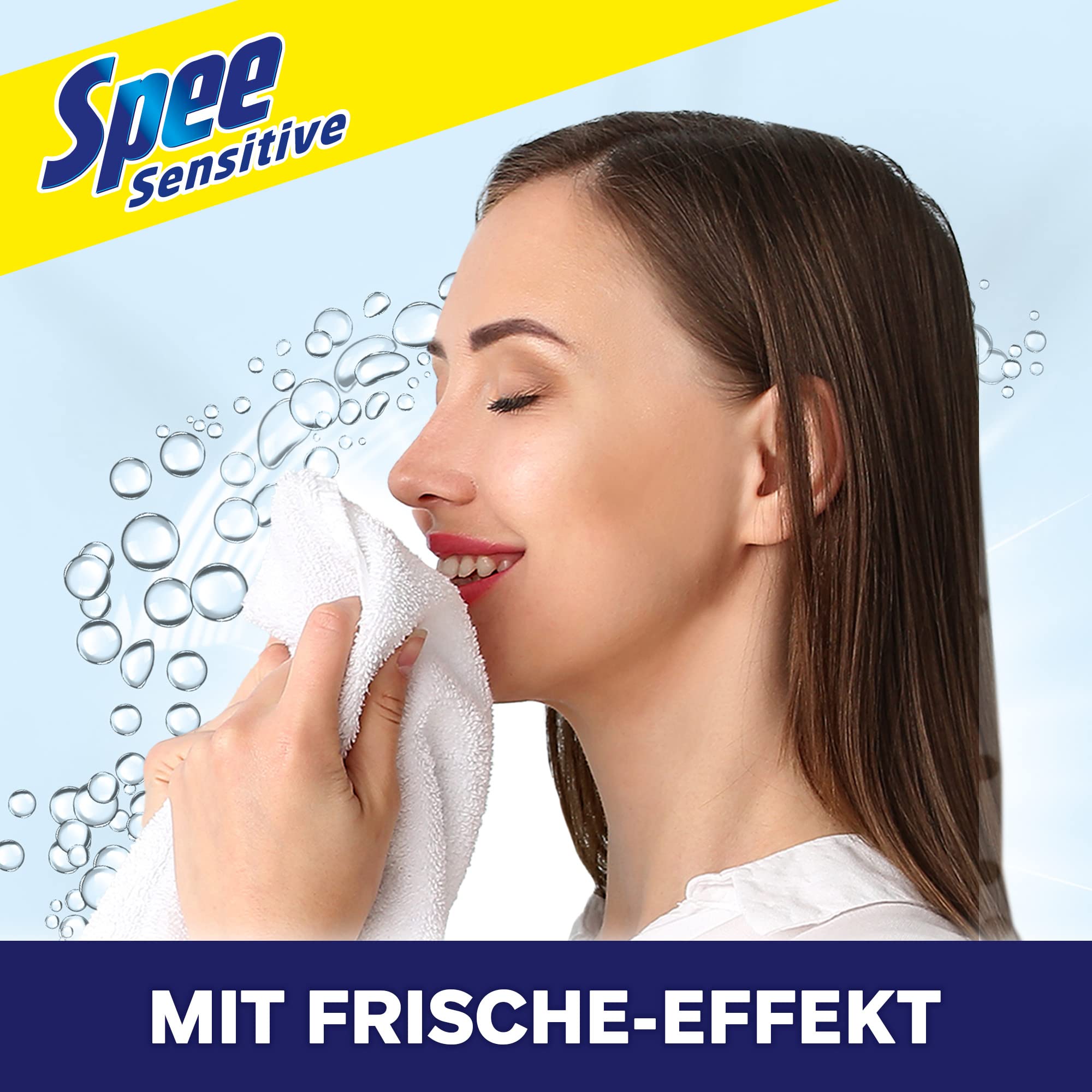 Spee Sensitive Waschmittel 4 + 1 (6 x 22 Waschladungen), Vollwaschmittel mit 4 + 1 Formel vereint Reinheit, Strahlkraft, Frische & Nachhaltigkeit, 20° - 95° C