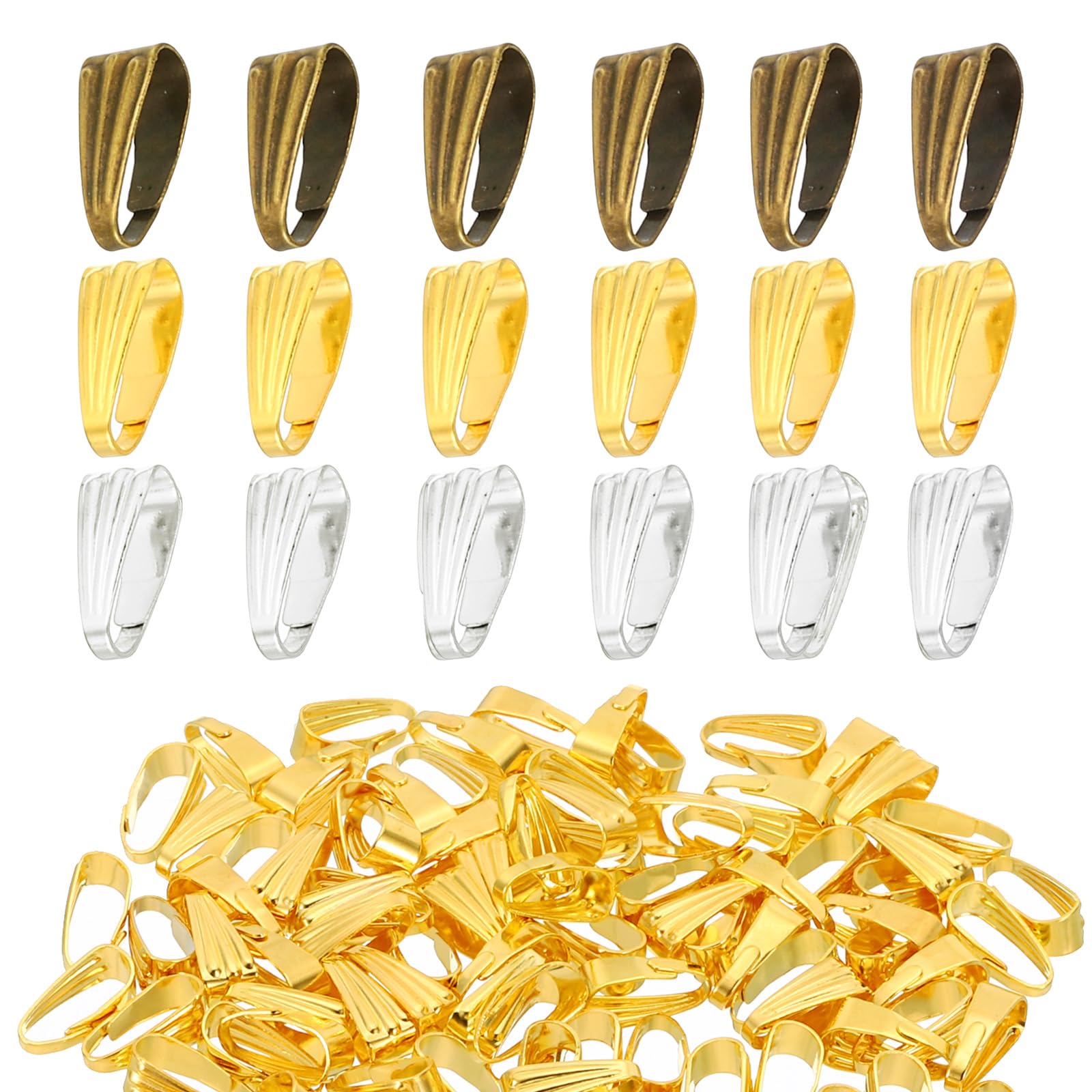 PATIKIL 8.5x3.5mm Snap Bail Hook Pinch Set