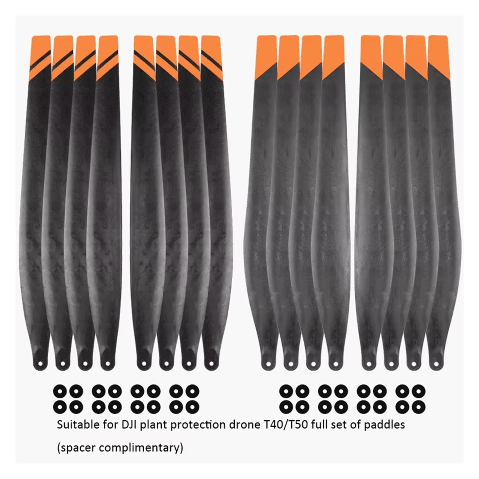 Hélice plegable for drones T40/T50/T20P, 5413/5415, fibra de carbono, plástico, hélice CW CCW, accesorios for drones agrícolas(TS-5415 8pcs)