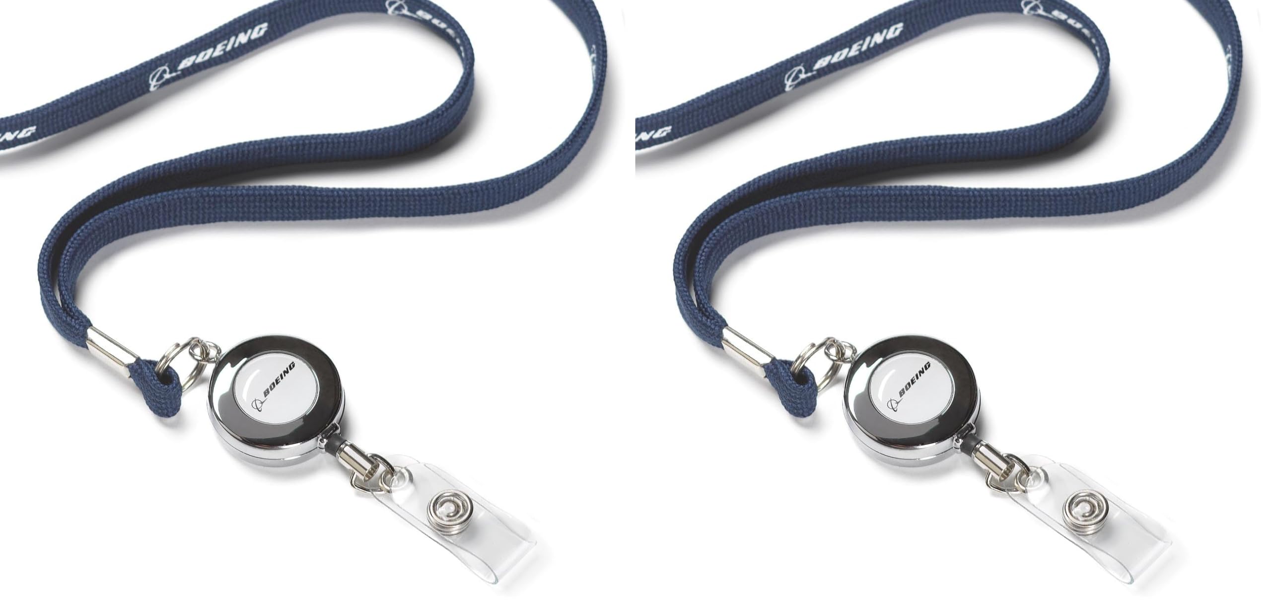 BoeingPrinted Badge Lanyard Navy