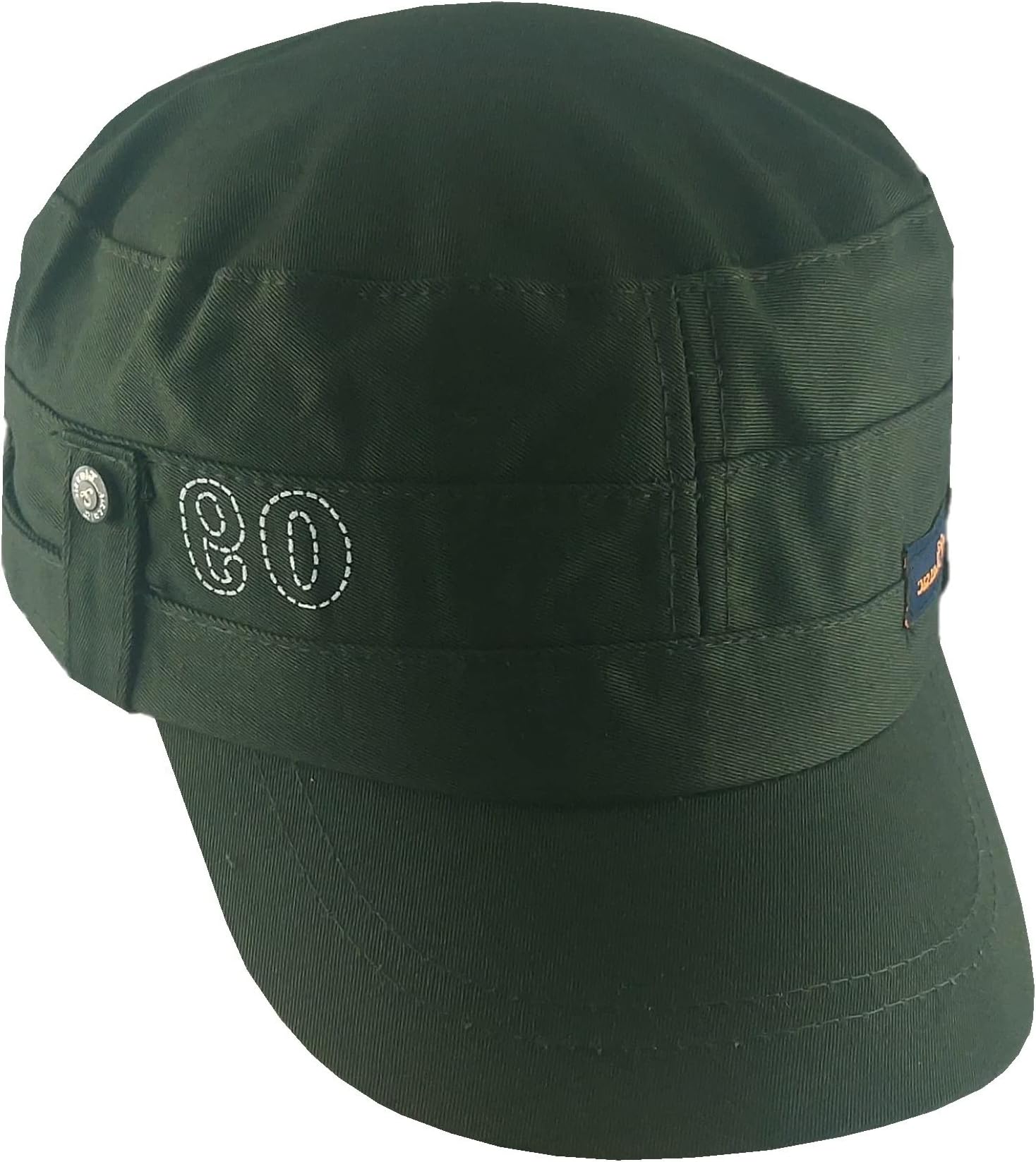 Flat Captain Olive Green Short Head wear Outdoor Hats caps for Men and Boys