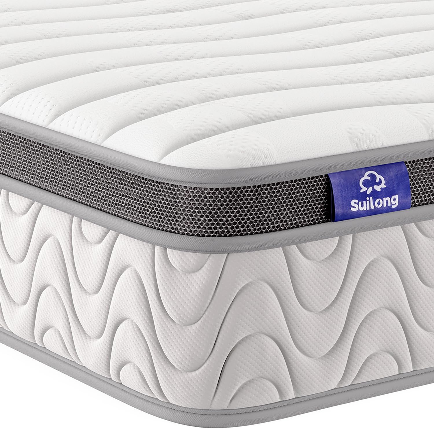 SuiLong Small Double 4ft Mattress. 120x190x25cm, Cooling Feel Extreme Comfort Pocket Spring Hybrid Mattress with Stronger Edge Support for Back Pain Relief. Medium Feel SuiLong Small Double 4ft Mattress. 120x190x25cm, Cooling Feel Extreme Comfort Pocket Spring Hybrid Mattress with Stronger Edge Support for Back Pain Relief. Medium Feel