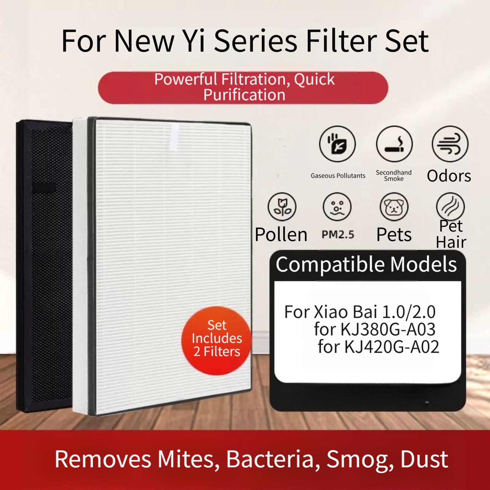 para filtro HEPA para Purificador Xinyi 1.0 2.0 3.0 Little White(B)