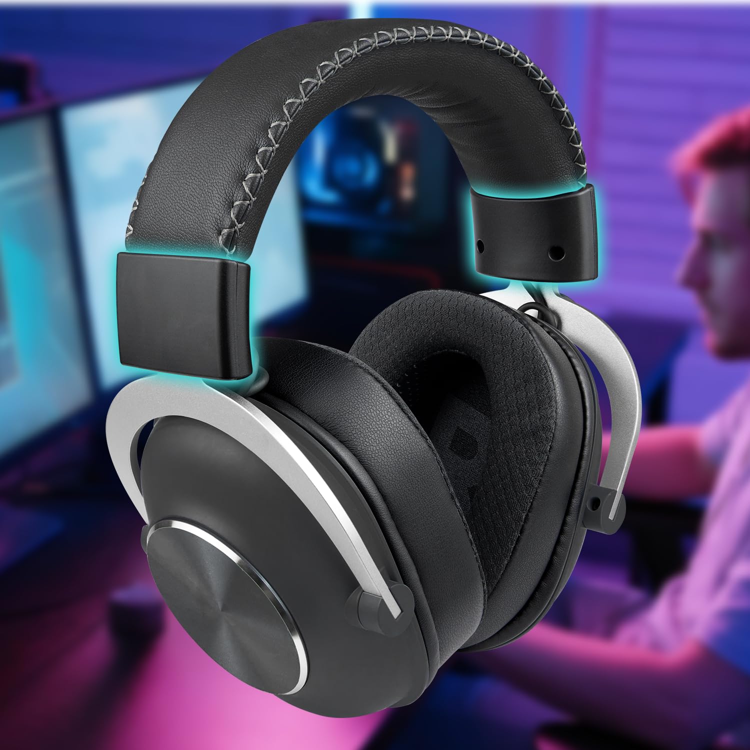 SOULWIT Suwak osłony bocznej pałąka do Logitech G PRO X Gaming zestawu słuchawkowego, zaślepki, zestaw naprawczy, akcesoria