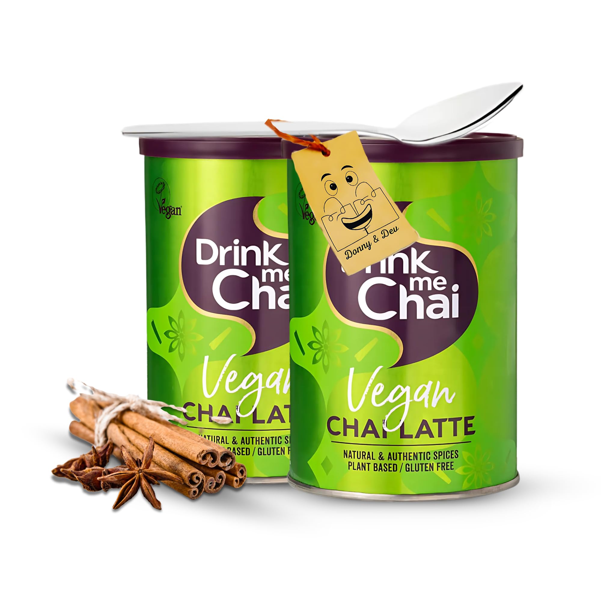 Latte Powder Bundle Includes: 1x Drink Me Chai Spiced Latte (250g) 1x Drink Me Chai Dirty (200g) Instant Powder And Stainless Spoon Little Spoon By Donny & Dev - View #7