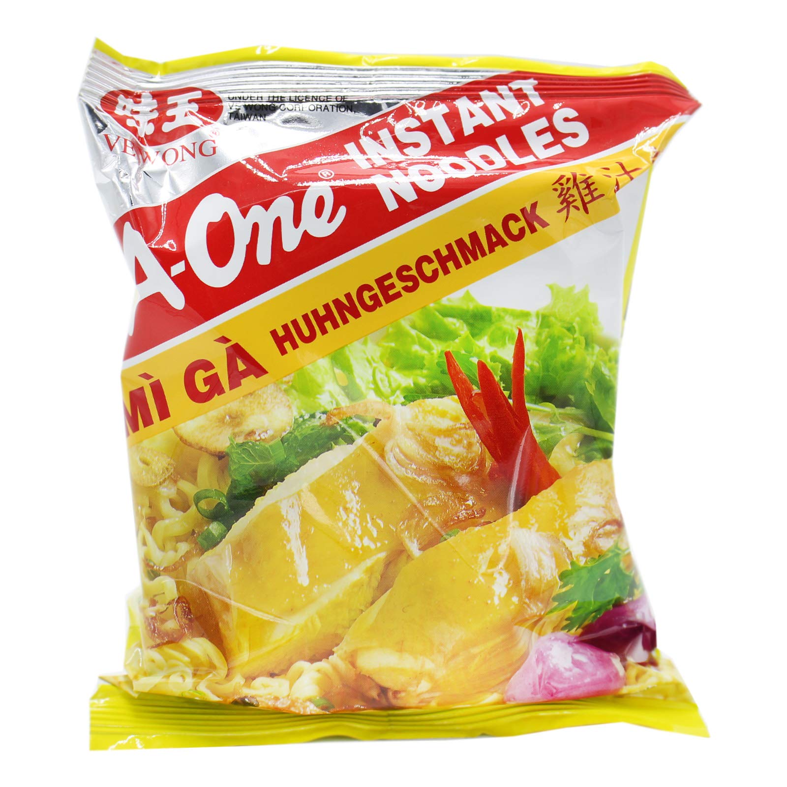 60er Pack (60x85g) A-One Instant Nudelsuppe Huhngeschmack Mi Ga (Papa Vo)