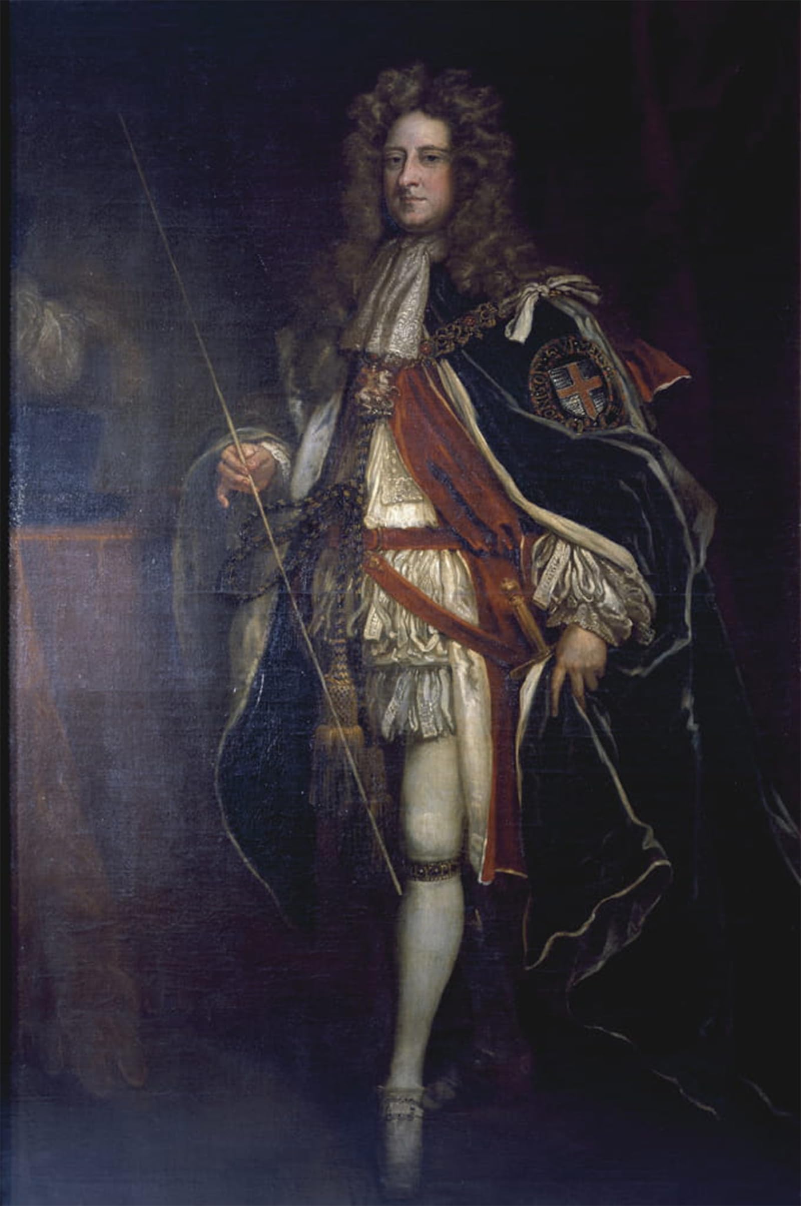 SERENDIPITP Retro Picture Poster Wall Art Pictures Painting Portrait of William Cavendish by Godfrey Kneller Wall Art Canvas Print for Wall Decor 60x90cm