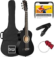 Vista 20 de Best Choice Products Kit de Iniciación de Guitarra Acústica de Madera Completa para Principiantes de 38 Pulgadas con Funda de Transporte, 6 Púas