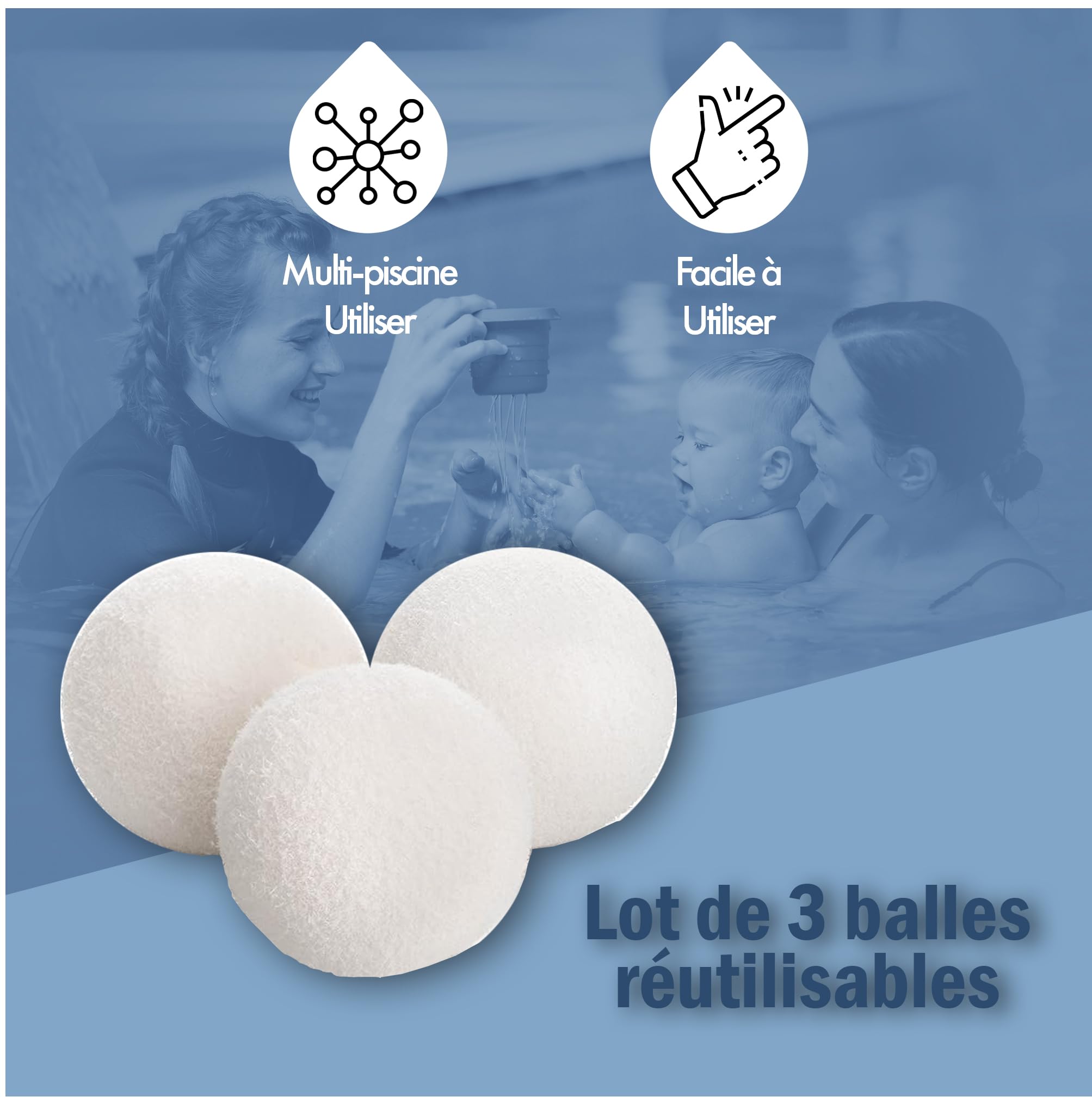 Balles de Nettoyage pour Spa – Absorbeurs d'écume flottants réutilisables