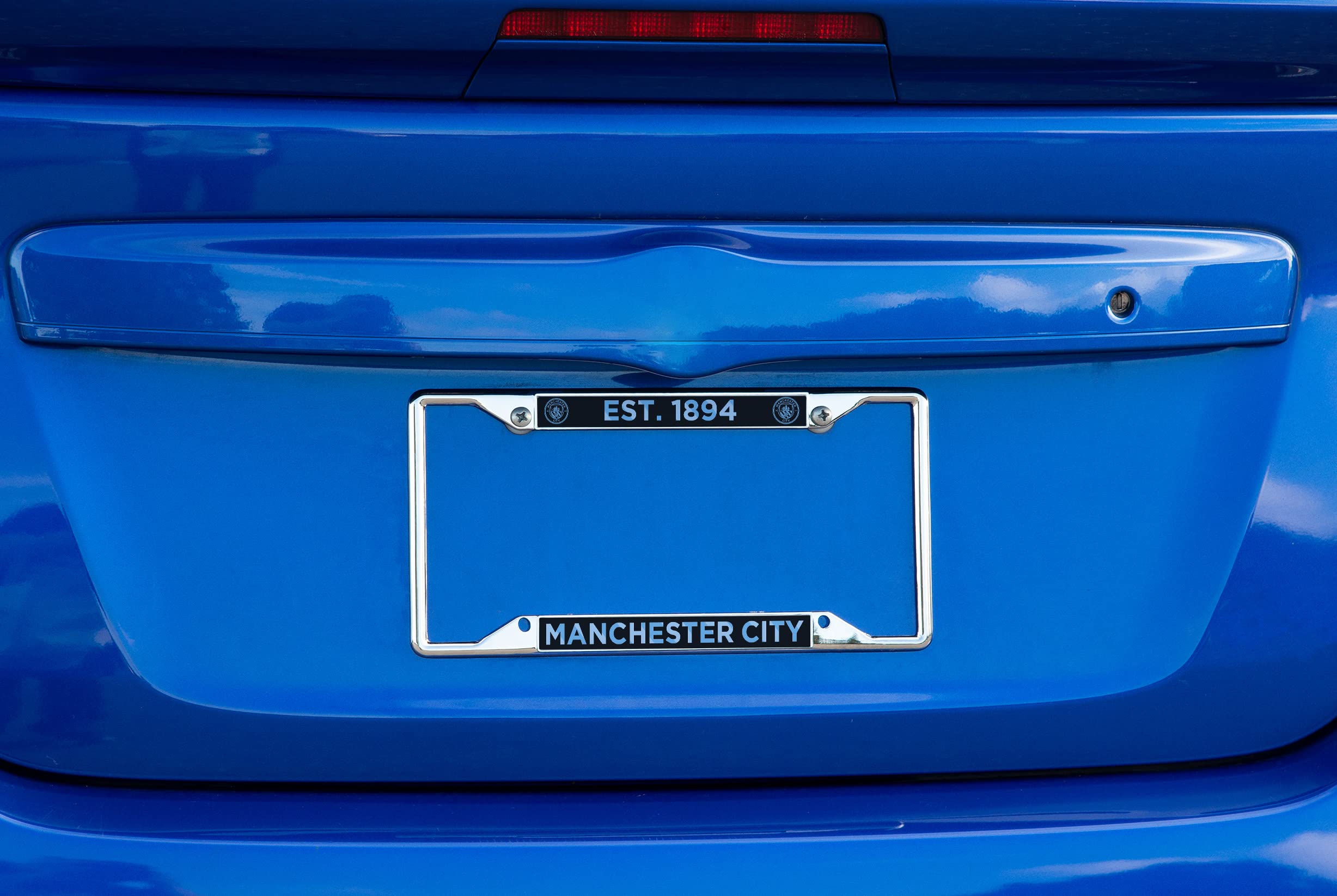 Burnley FC Clarets License Plate Frame - Zinc Alloy Metal, 6.25x12.25 Inch, Officially Licensed (Design B)