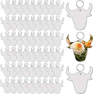 AiDiYGECO Sublimation keychain blanks MDF Double Sided Heat Transfer Animals sublimation keychains blanks bulk 40 pack