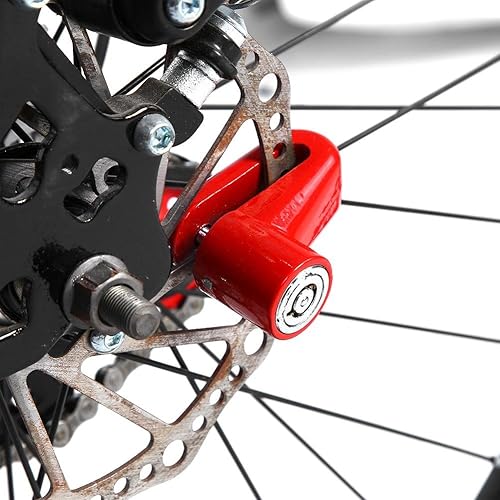 Miniatura 3 de Bloqueo de freno de disco para bicicleta, bloqueo de rueda de motocicleta, bloqueo de freno de seguridad, antirrobo, impermeable, para adultos,