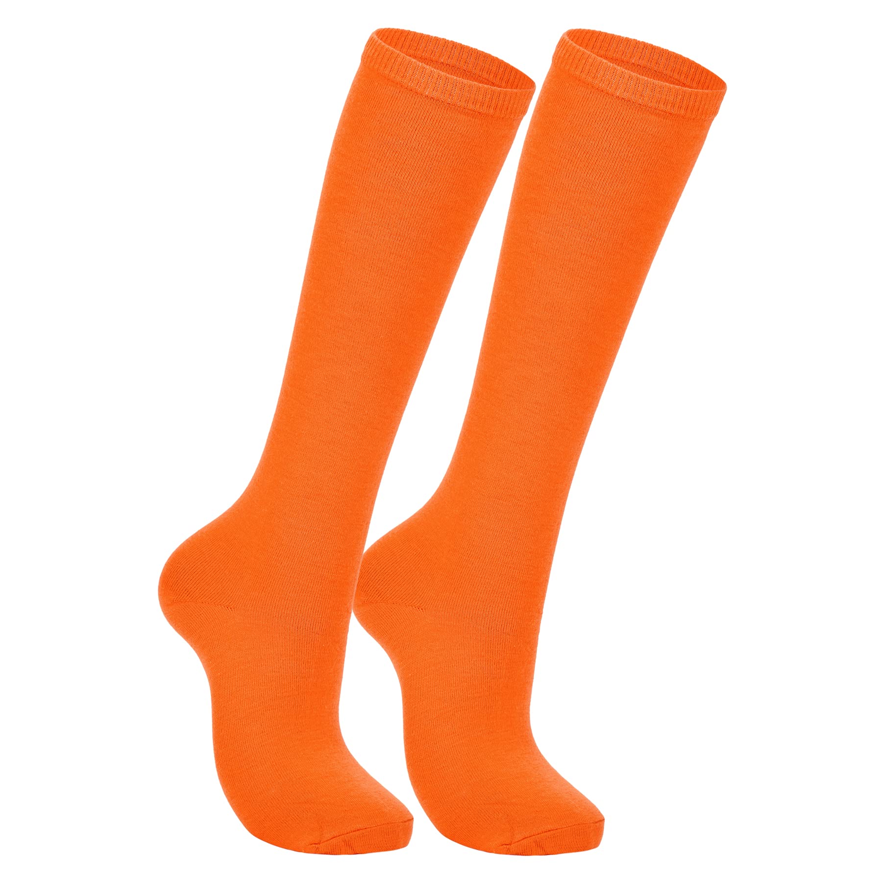 Zando Knee High Socks for Women Striped Athletic Long Tall Tube Socks Outdoor Sports Casual Thigh High Stockings