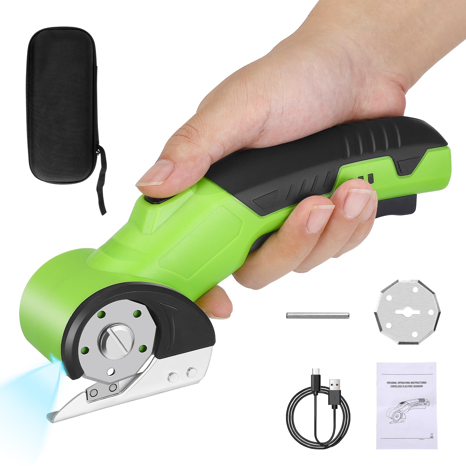 Rotary Cutter Electric Box Cardboard Cutter with Storage Case