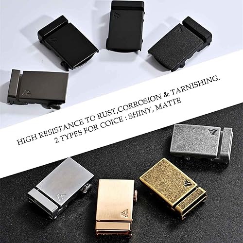 Miniatura 6 de HESBITEUL Cinturón de cuero de vaca para hombre, estilo occidental, casual, formal, con ajuste perfecto, tamaño de cintura de hasta 44 pulgadas