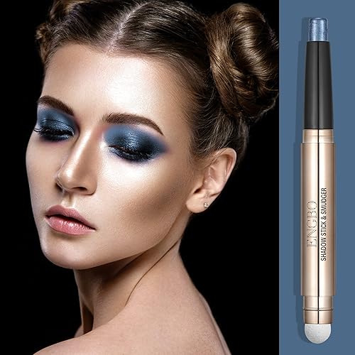 Miniatura 3 de Sombra de ojos azul, maquillaje, cosméticos, abrillantador de ojos en barra, lápiz de sombra de ojos brillante, juego de sombra de ojos para