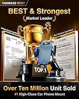 Vista 2 de VANMASS Soporte de teléfono para tu automóvil 2026 Ultimate Phone Mount Militar Parabrisas Ventilación del salpicadero del parabrisas 【Lo más nuevo