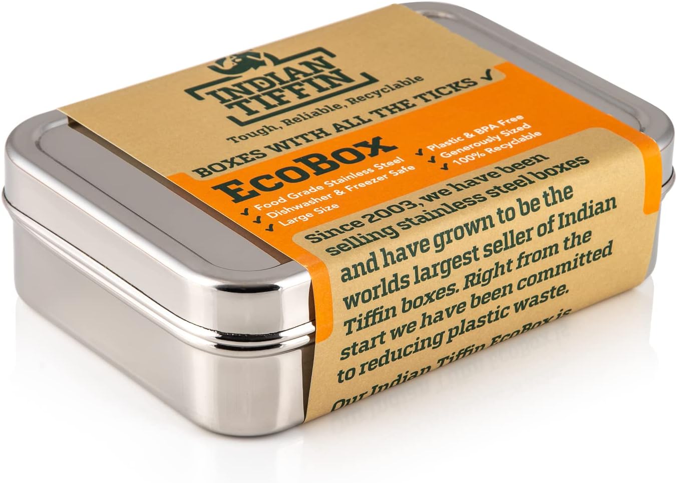 Indian Tiffin Single Layer EcoBox Lunchbox