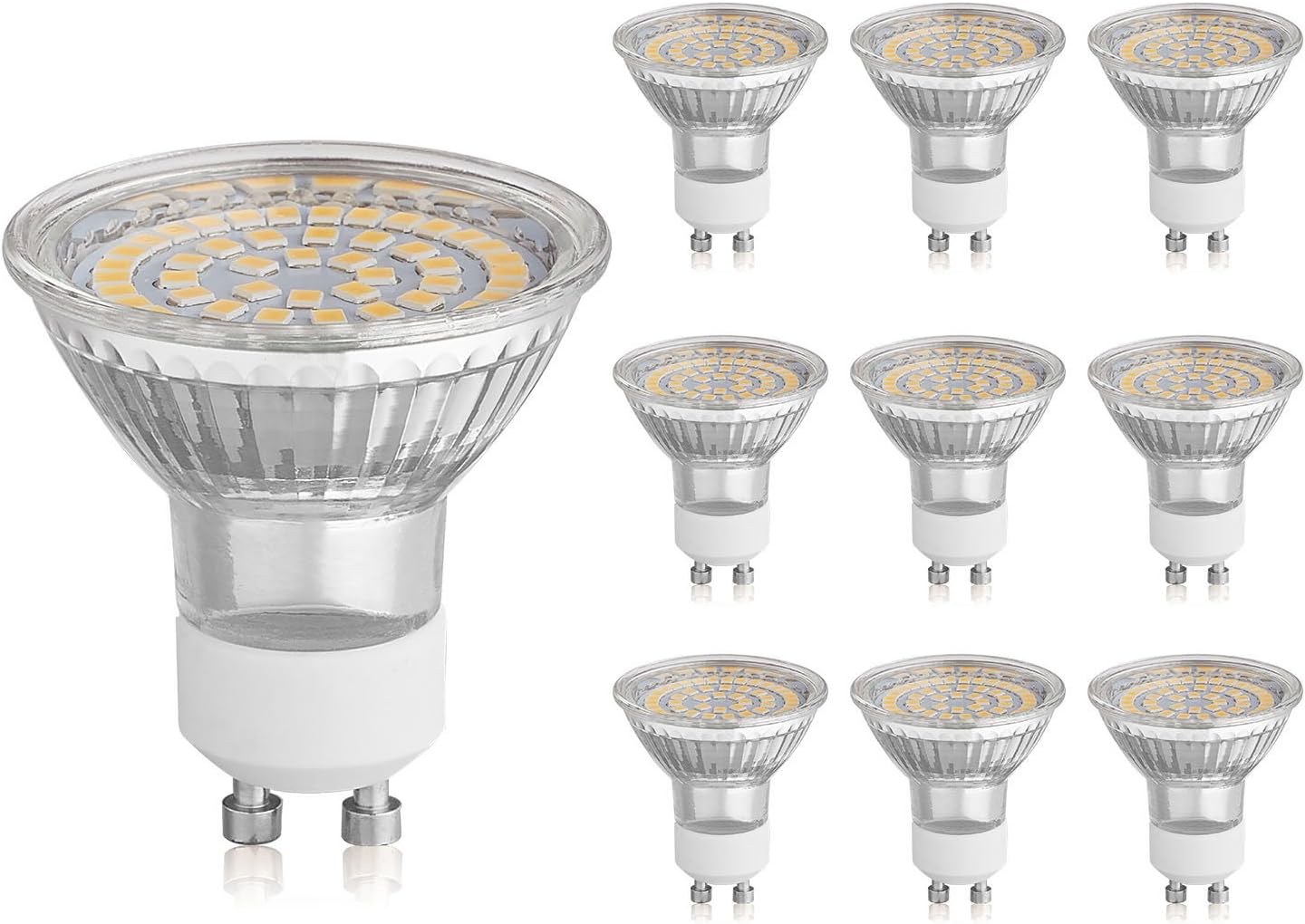 HCFEI 3x LED Einbaumodule Flach 3W 230V Dimmbar - Warmweiß 3000K GU10 Ersatz