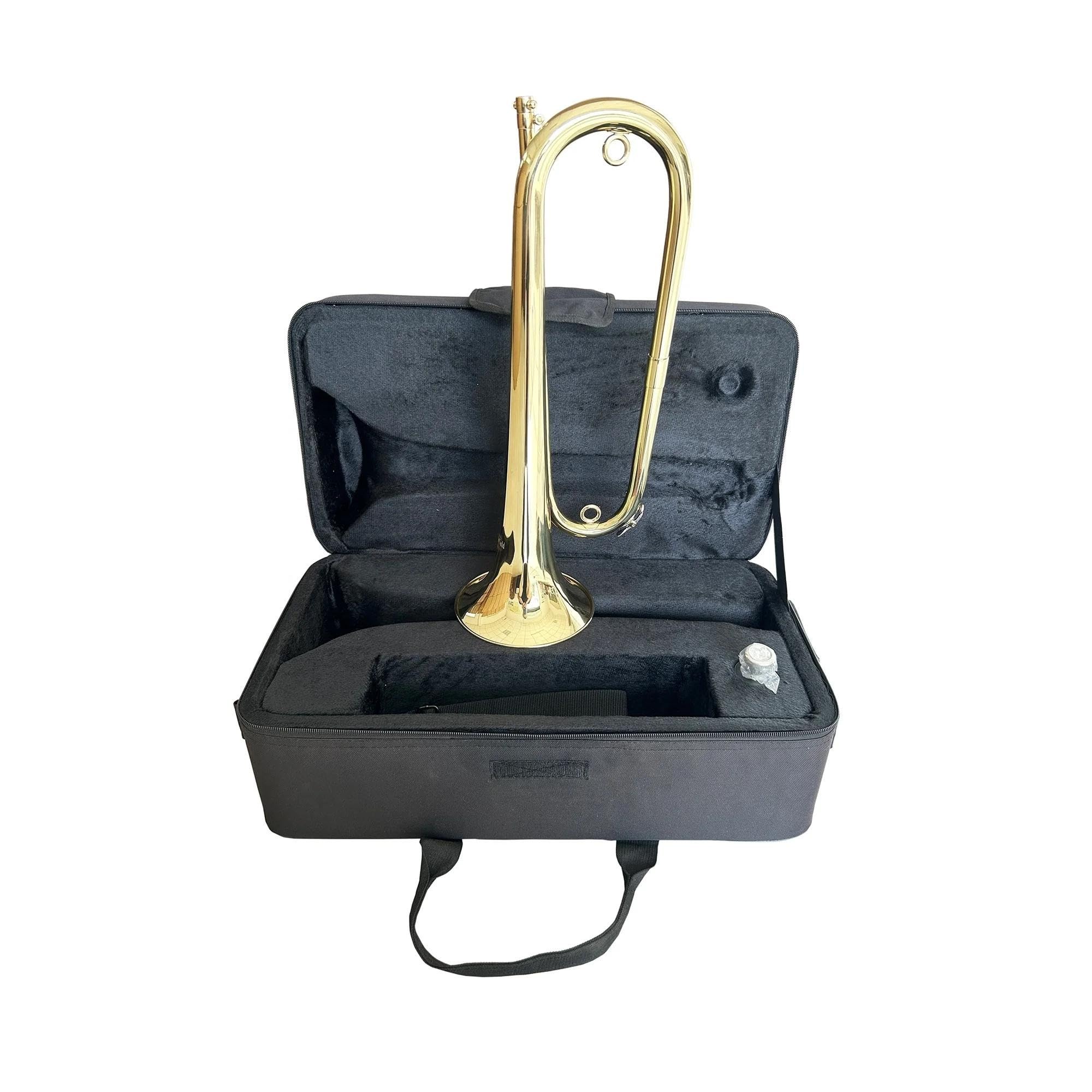 Standard Trompeten Bb-Trompete Professionelles Edelstahl-Standard-Messing-Musikinstrument Langlebige Trompete