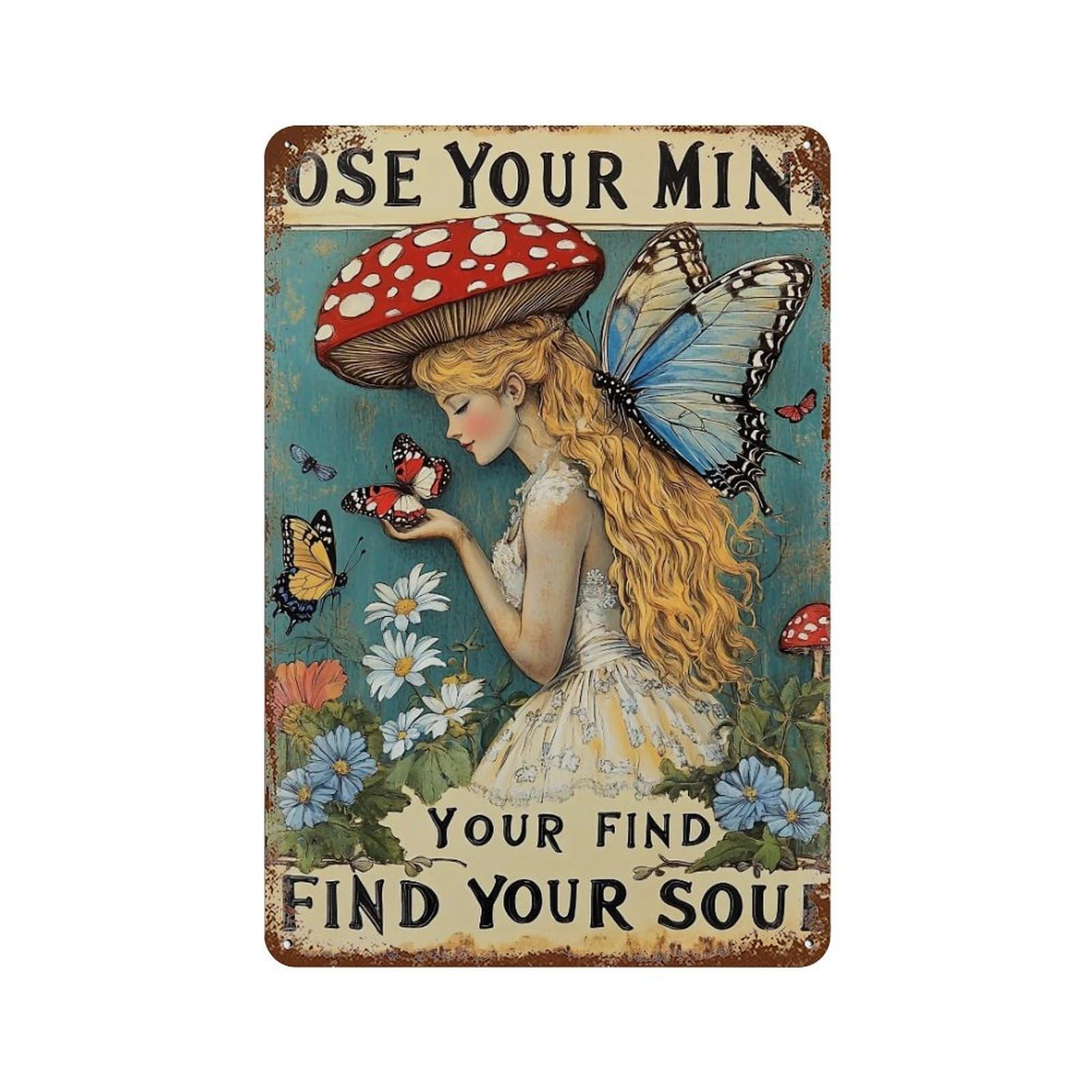 YHGERTKU Forest Soul Unwind (4) Wall Art Retro Iron Vintage Metal Tin Sign Poster Modern Decor for Living Rooms Gift 30x20cm