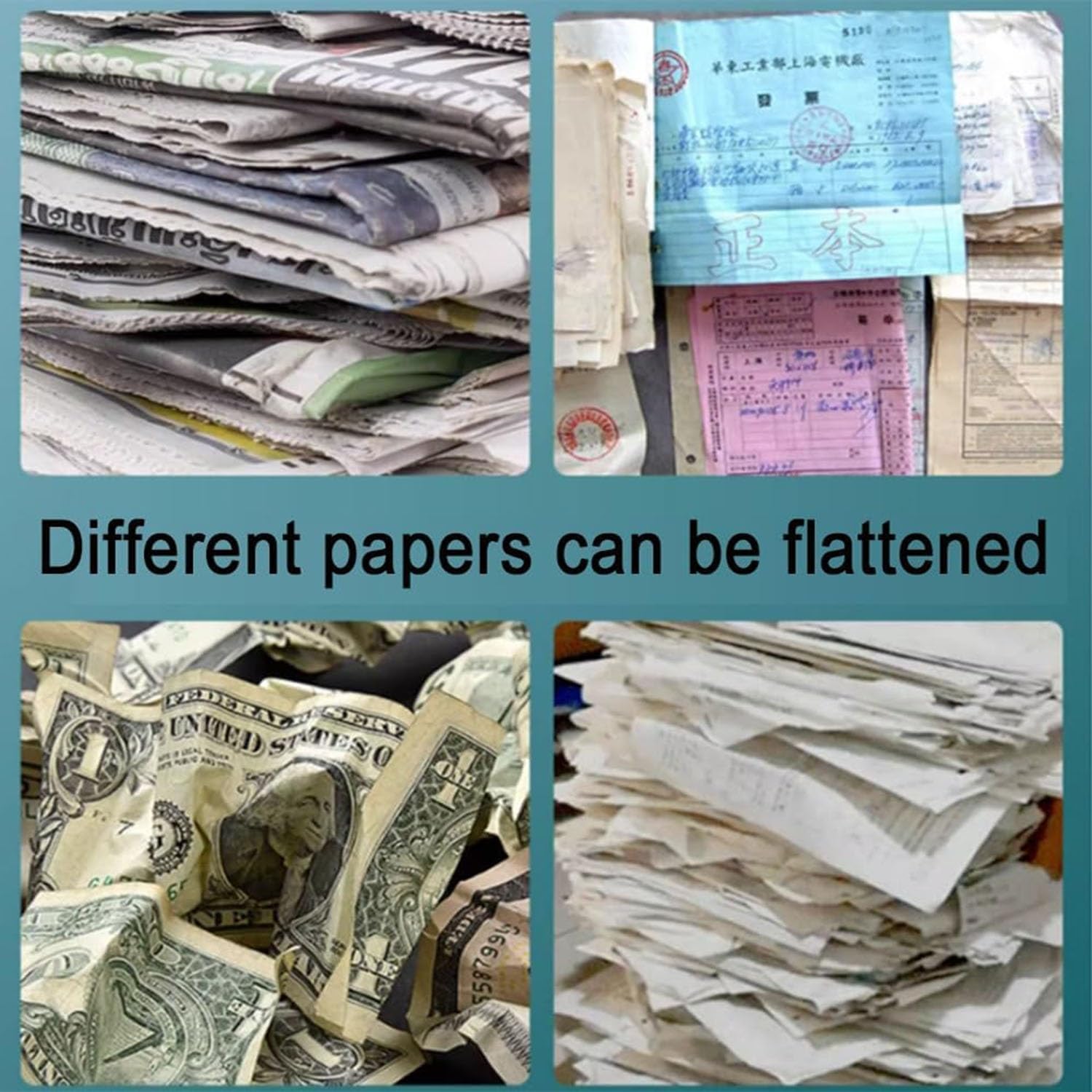 Prensa manual de papel, prensa de encuadernación de libros A3 A4, presión de 1500 kg, herramienta de encuadernación de acero resistente para aplanar facturas de oficina