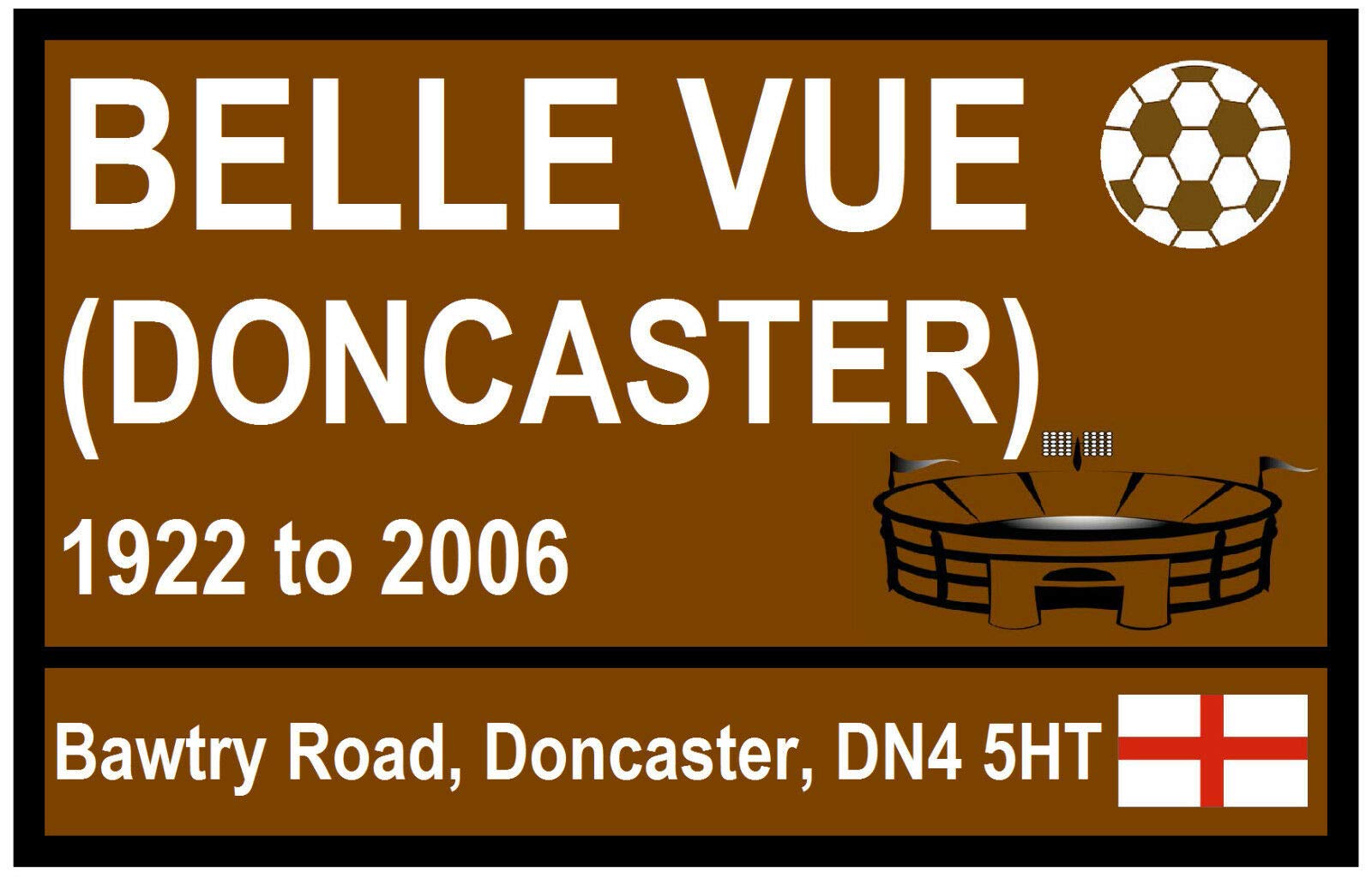 Biopracess Metalpostera43765 Tourist/Road Signs (Belle Vue) - New 8X12 Inches