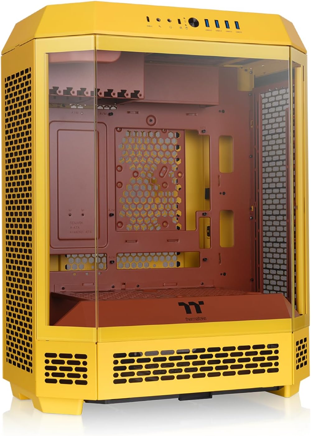 Thermaltake Tower 600 Mid Tower; 2x140mm CT Fans Included; 420mm Radiator Support; 400mm GPU Clearance; Hidden Connector Support; Rotatable PCIe Slots; Butter Caramel; CA-1Z1-00MMWN-00 - 3