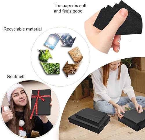 Miniatura 101 de 100 hojas de papel de seda kraft Artdly de 14 x 20 pulgadas, papel de regalo de estraza a granel para bodas, cumpleaños, proyectos de bricolaje