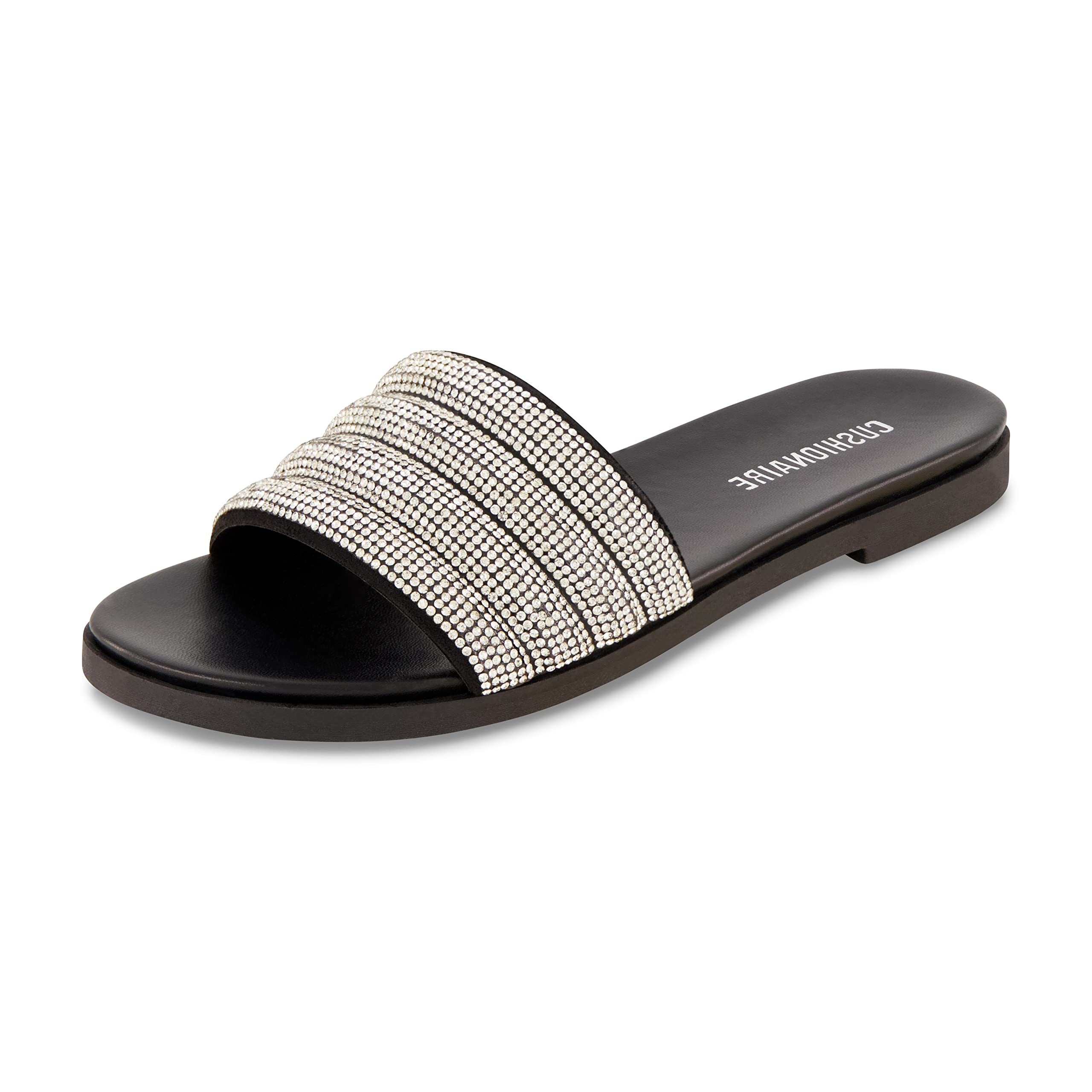 CUSHIONAIRECUSHIONAIRE Women's Millie rhinestone slide sandal
