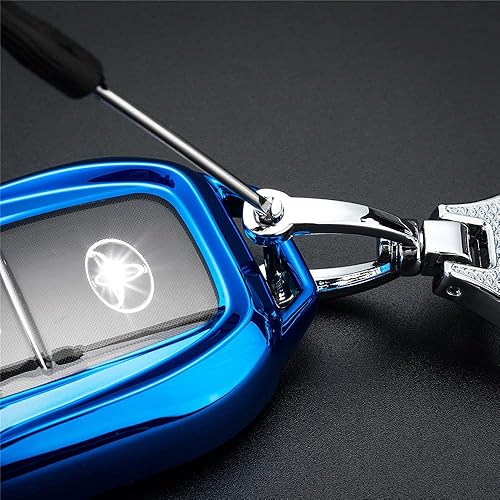 Miniatura 4 de linwei Compatible con Toyota Venza Land Cruiser Rav4 Prime Fortuner Alphard - Funda para llavero de automóvil de TPU para mujereshombres, para llave