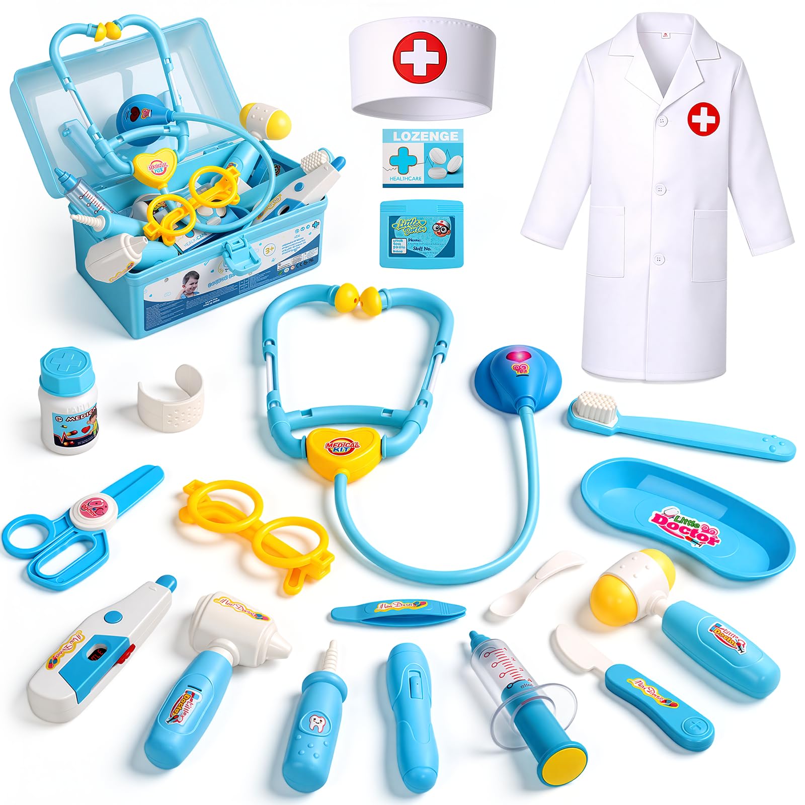 Amazon.com: Fajiabao Doctor Kit for Toddlers 3-5 Dress Up Costume