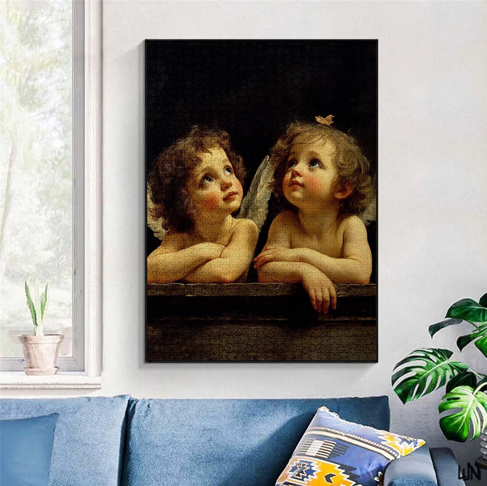Puzzle 5000 Pezzi, 3 4 5 Anni Puzzle Angelo 6 7 8 Anni Giochi Educativi Sostenibili Con Motivi Per Adulti Da Gioco in Legno Di Alta Qualità Jigsaw Bambino per Gioco Familiare, Regalo Natale H-6488