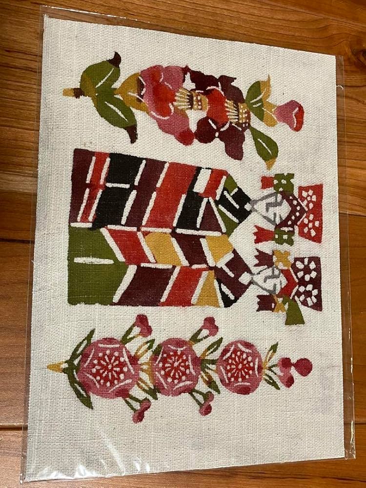 柚木沙弥郎  型染絵（大）　京人形 柚木沙弥郎 型染絵（大） 京人形 - メルカリ