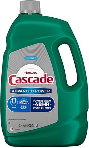 Cascade Advanced Power dishwasher detergent gel 125 oz Plastic Bottle