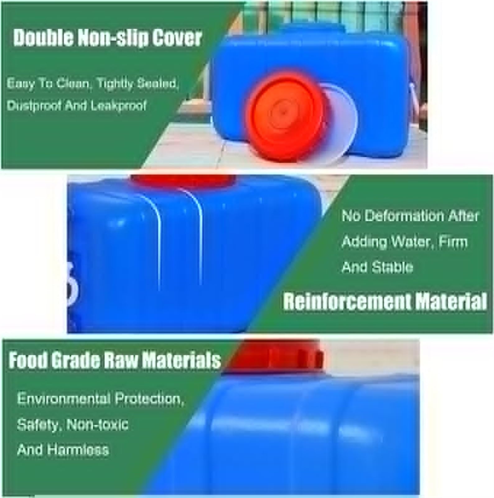 Contenitori d'acqua Stoccaggio Dell'acqua Contenitore Dell'acqua con Rubinetto,Serbatoio Dell'acqua Domestico Portatile Addensato for Campeggio, Escursionismo, Arrampicata Viaggi Attività All'a