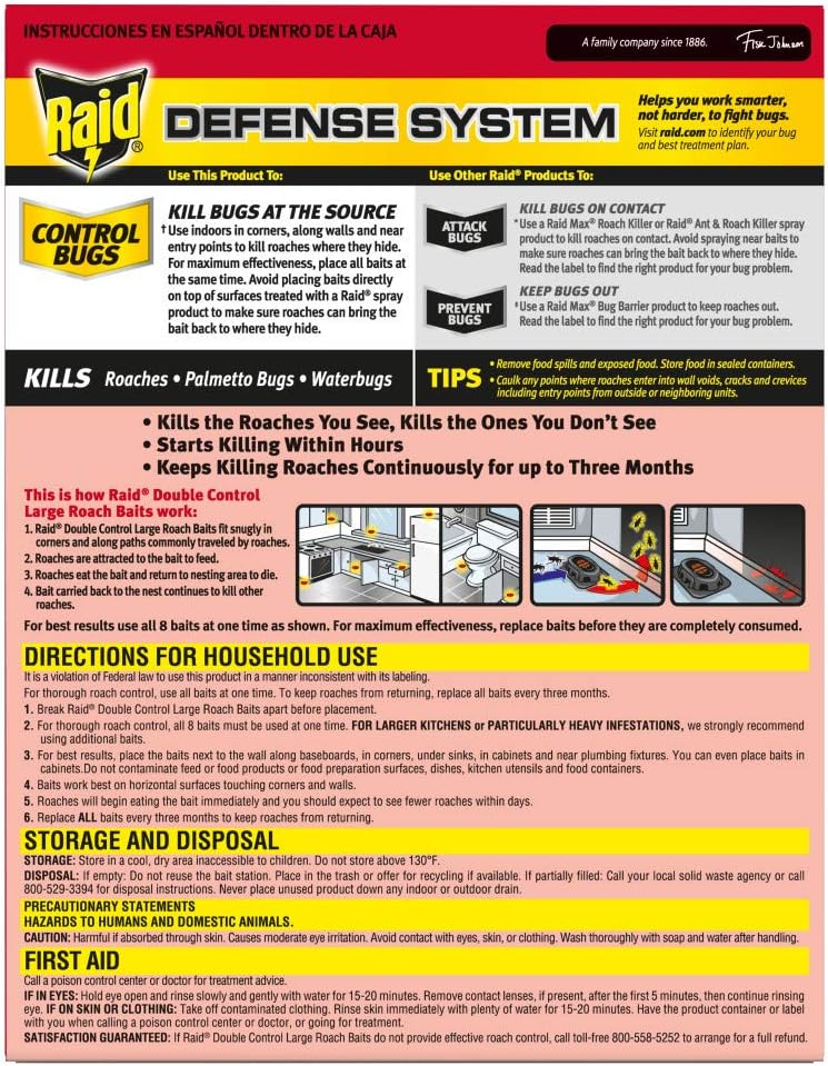 Conquer Roaches: Raid Double Control Baits Review & Recommendations