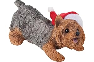 Sandicast's Enchanting Yorkshire Terrier Christmas Decoration