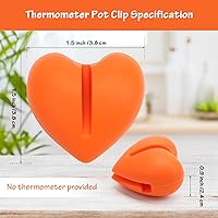 Vista 2 de Windspeed Soporte de clip para termómetro (no incluye termómetro), 2 soportes para termómetro digital para soporte de termómetro digital para velas
